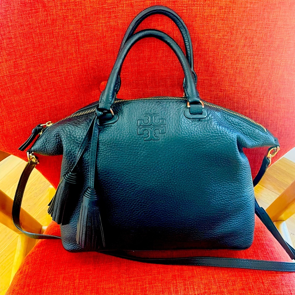 Tory Burch Black Purse with Tassels